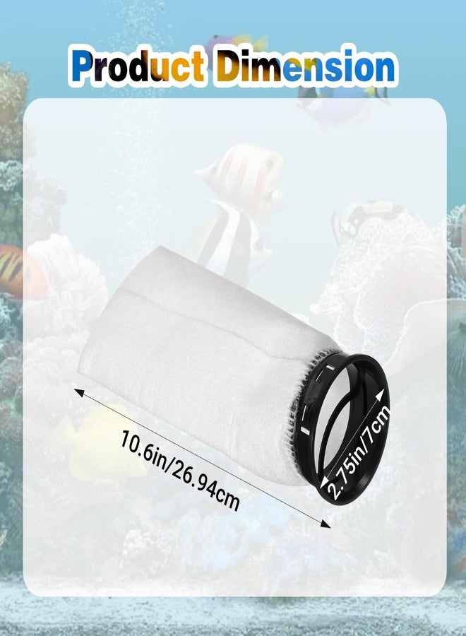 wutfuooo 6 Pack 2.75 Inch 225 Micron Filter Sock Fits Waterbox Aquarium Models, Fits Eshopps Aquarium Models, Fits Fiji Cube Aquariums, Also Fits All 2.75" Filter Sock Holders, Check Size First - Image 2
